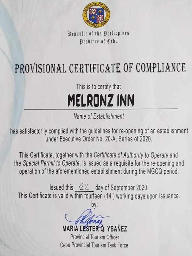 Melronz Inn Oslob Exterior foto